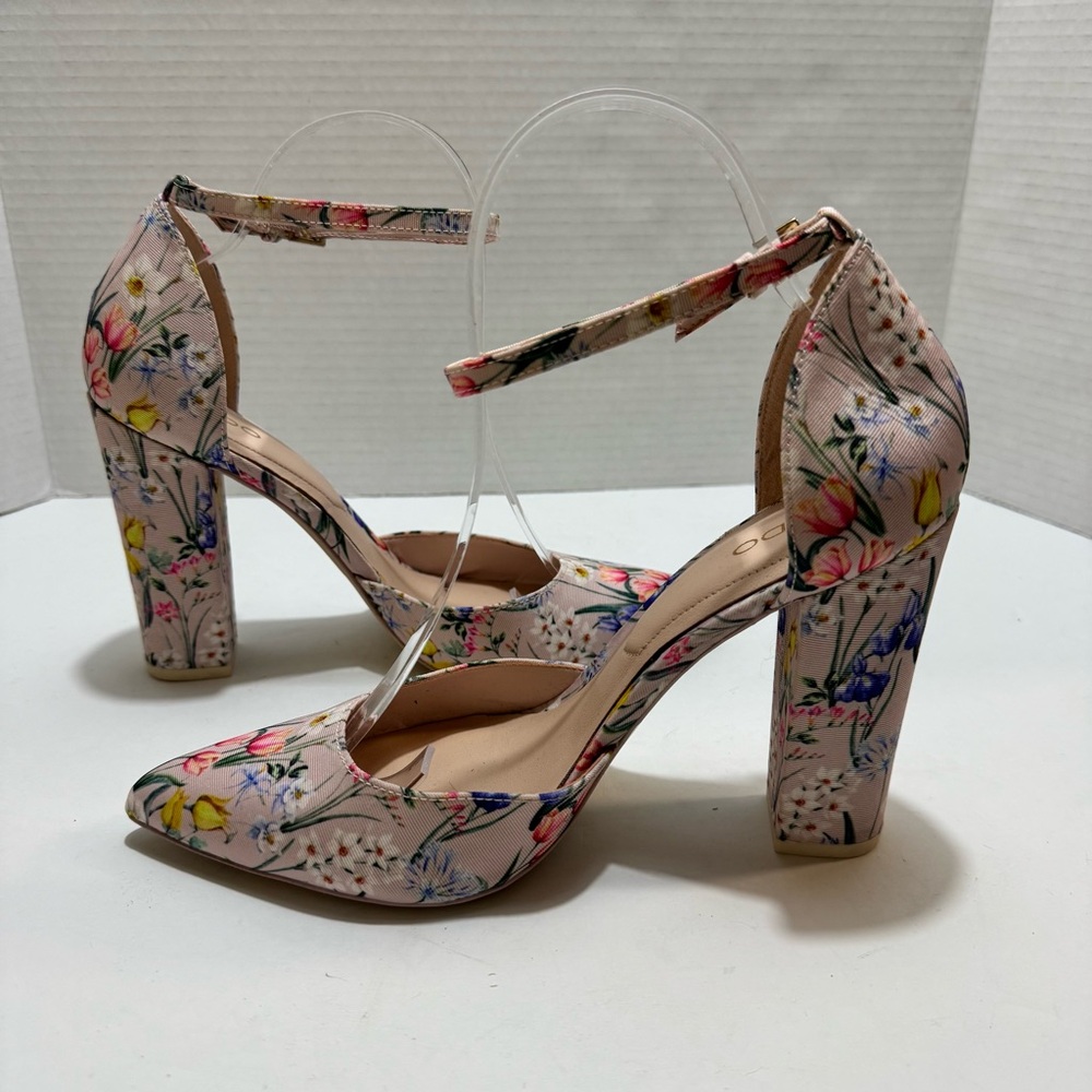 Aldo Floral Multicolor Women's Heels - Picture 4 of 11